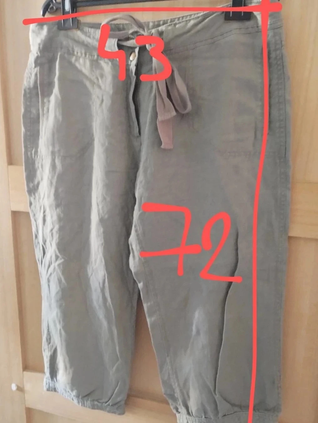 Khaki wide-leg pants, Caméaieu, size 40/42 – photo 8